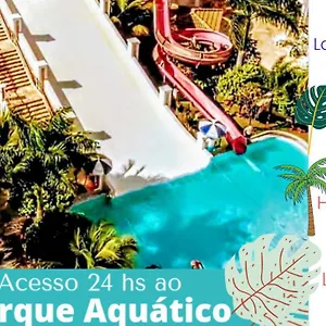  Apart-hotel Lacqua Di Roma Com Super Parque Aquático Incluso Para Sua Família! Brasil